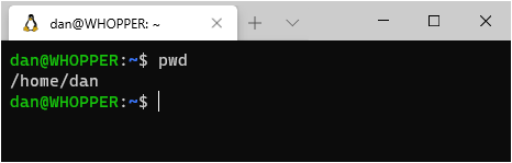 windows terminal wsl start in home directory
